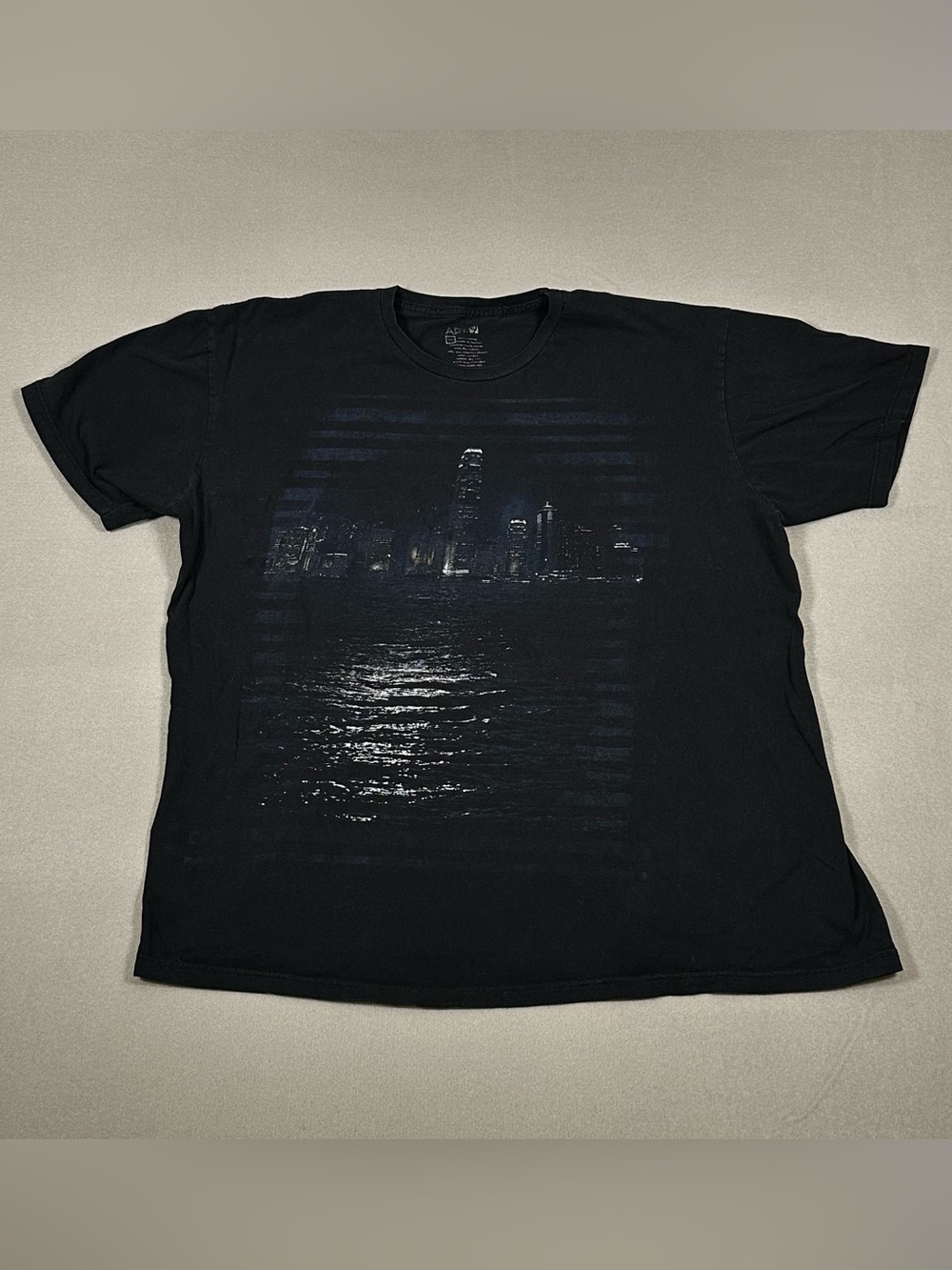 Apt. 9 Men's Black City Skyline Night Graphic Tee Shirt XXL